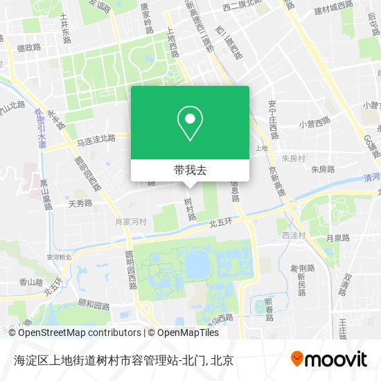 海淀区上地街道树村市容管理站-北门地图