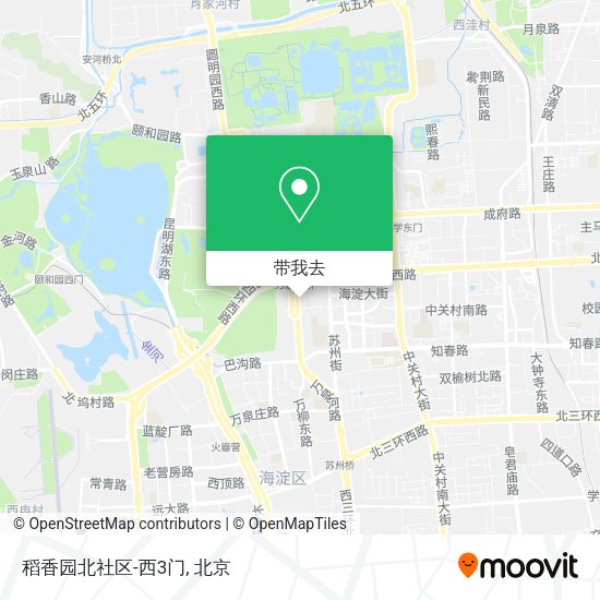稻香园北社区-西3门地图