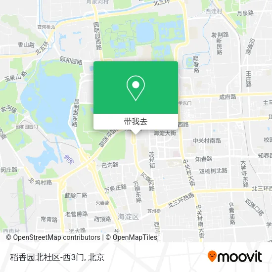 稻香园北社区-西3门地图