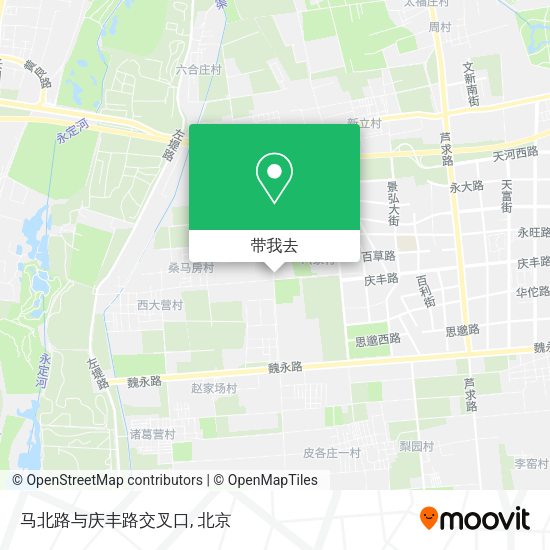 马北路与庆丰路交叉口地图