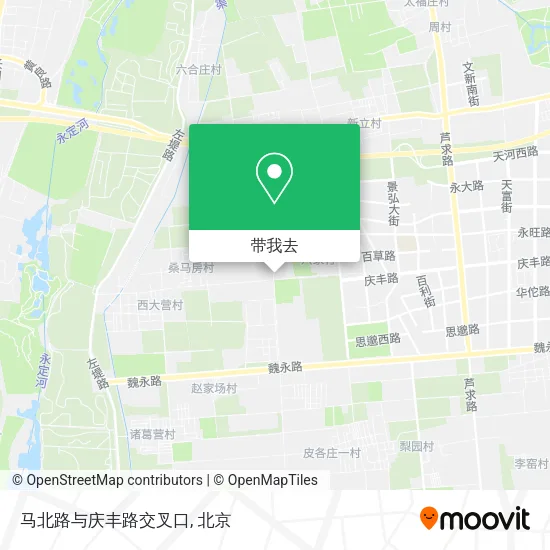 马北路与庆丰路交叉口地图