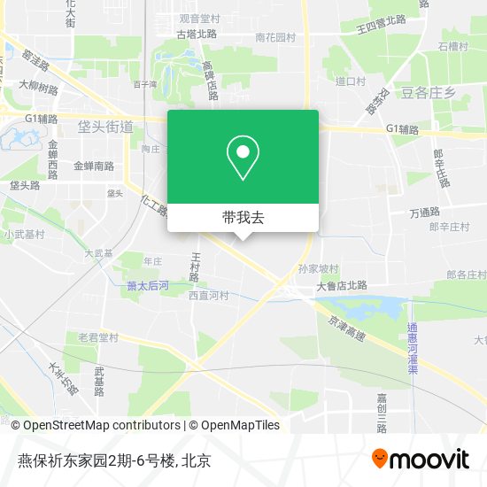 燕保祈东家园2期-6号楼地图