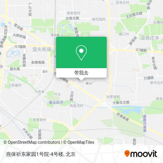燕保祈东家园1号院-4号楼地图