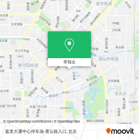 嘉里大通中心停车场-霄云路入口地图