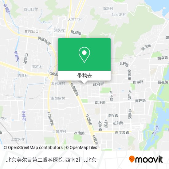 北京美尔目第二眼科医院-西南2门地图