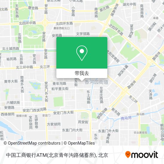 中国工商银行ATM(北京青年沟路储蓄所)地图