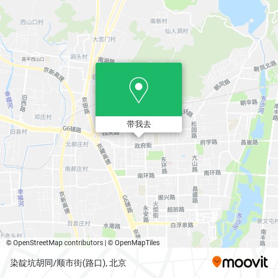 染靛坑胡同/顺市街(路口)地图