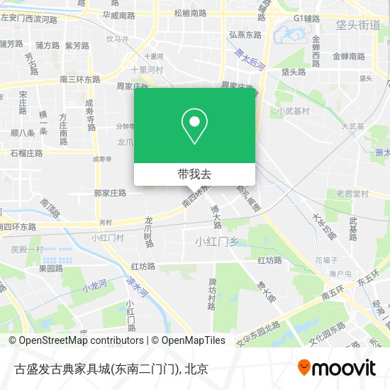 古盛发古典家具城(东南二门门)地图
