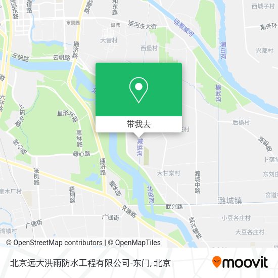 北京远大洪雨防水工程有限公司-东门地图