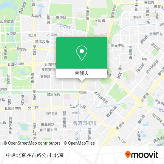 中通北京胜古路公司地图