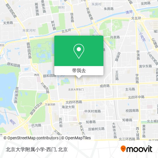 北京大学附属小学-西门地图