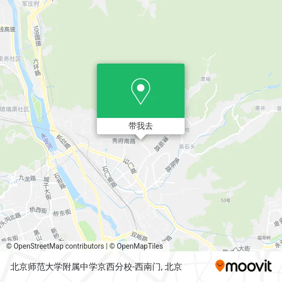 北京师范大学附属中学京西分校-西南门地图
