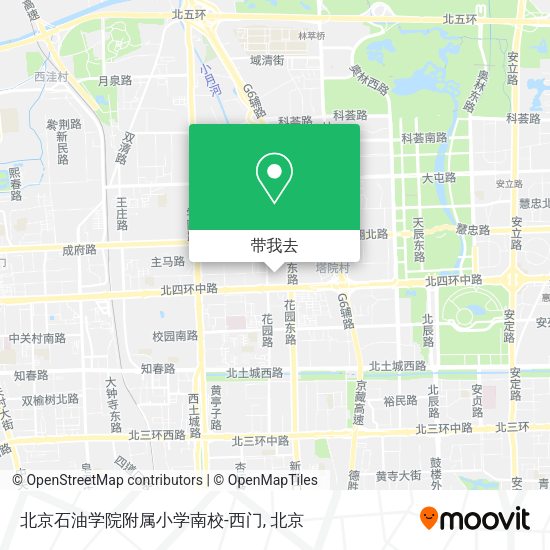 北京石油学院附属小学南校-西门地图