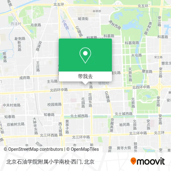 北京石油学院附属小学南校-西门地图