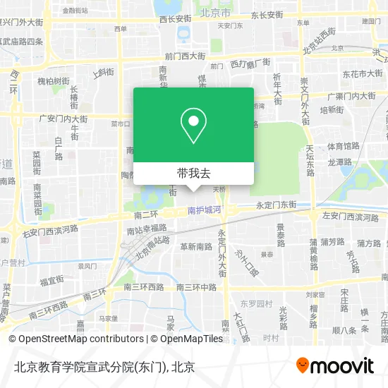 北京教育学院宣武分院(东门)地图