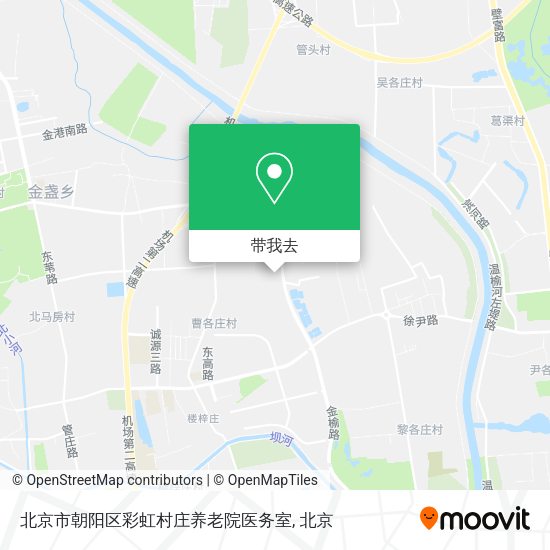 北京市朝阳区彩虹村庄养老院医务室地图