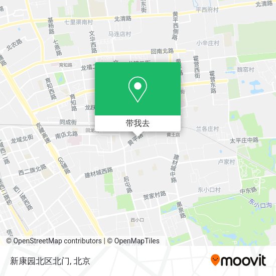 新康园北区北门地图