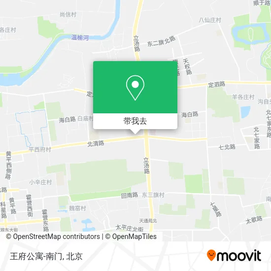 王府公寓-南门地图