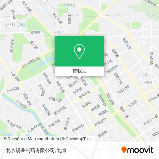 北京锐业制药有限公司地图