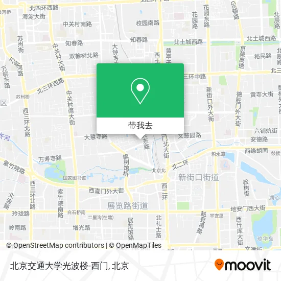 北京交通大学光波楼-西门地图