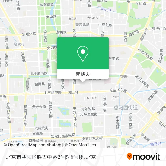 北京市朝阳区胜古中路2号院6号楼地图