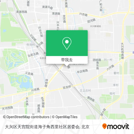 大兴区天宫院街道海子角西里社区居委会地图