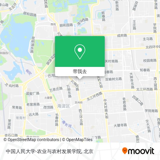 中国人民大学-农业与农村发展学院地图