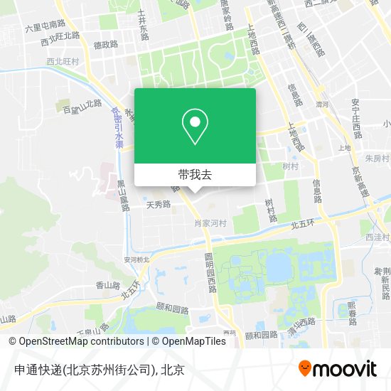 申通快递(北京苏州街公司)地图