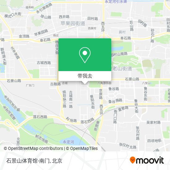 石景山体育馆-南门地图