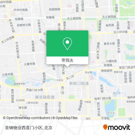 首钢物业西直门小区地图