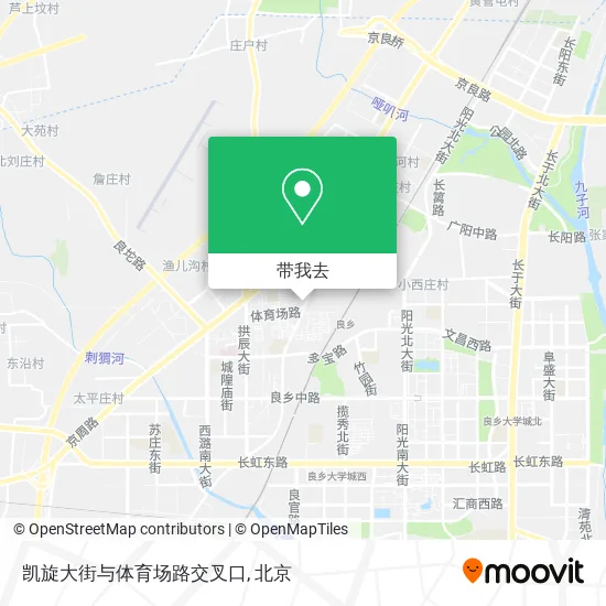 凯旋大街与体育场路交叉口地图