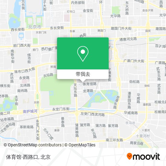 体育馆-西路口地图