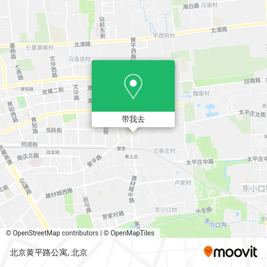 北京黄平路公寓地图