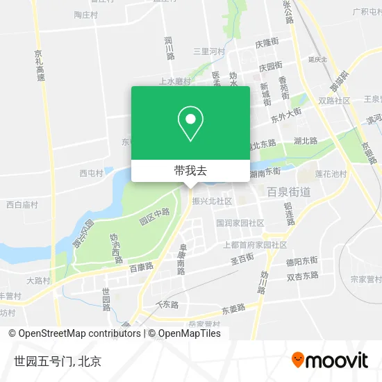 世园五号门地图