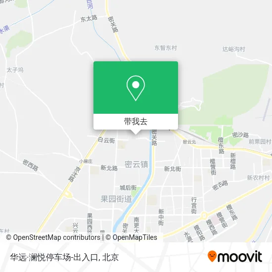 华远·澜悦停车场-出入口地图