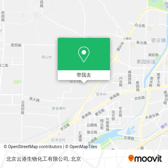 北京云港生物化工有限公司地图