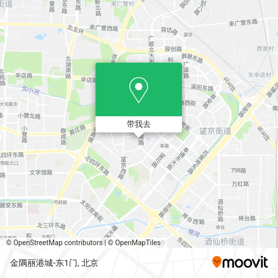 金隅丽港城-东1门地图