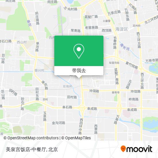 美泉宫饭店-中餐厅地图