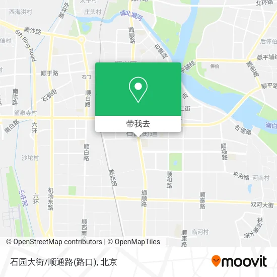 石园大街/顺通路(路口)地图