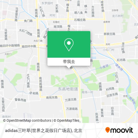 adidas三叶草(世界之花假日广场店)地图