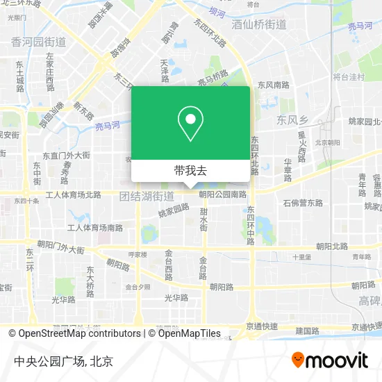 中央公园广场地图