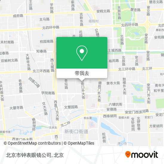 北京市钟表眼镜公司地图