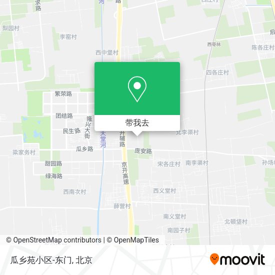 瓜乡苑小区-东门地图