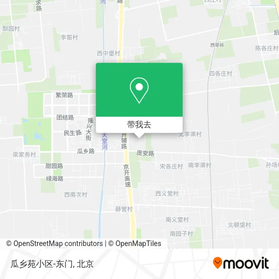 瓜乡苑小区-东门地图