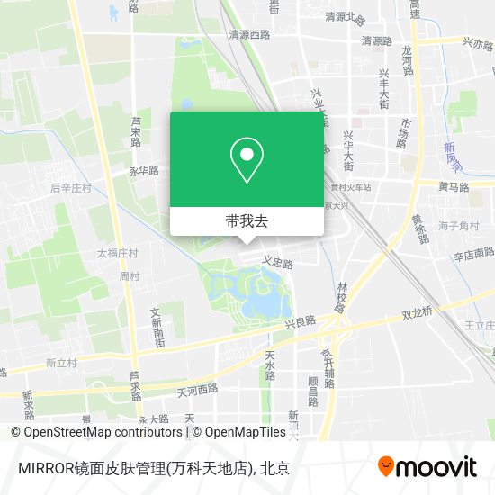 MIRROR镜面皮肤管理(万科天地店)地图