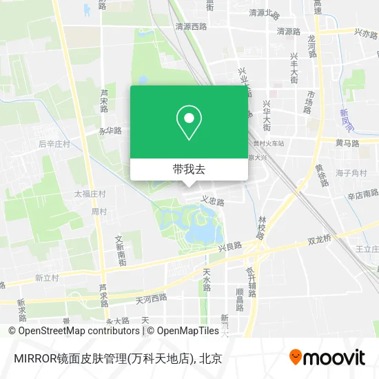 MIRROR镜面皮肤管理(万科天地店)地图