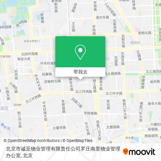 北京市诚至物业管理有限责任公司罗庄南里物业管理办公室地图