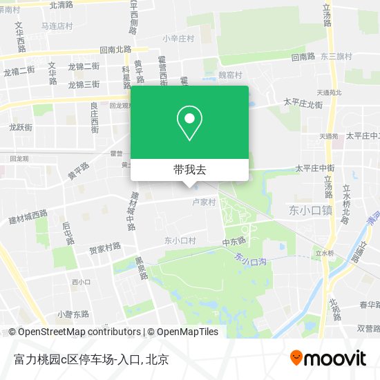 富力桃园c区停车场-入口地图