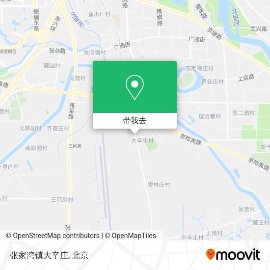 张家湾镇大辛庄地图