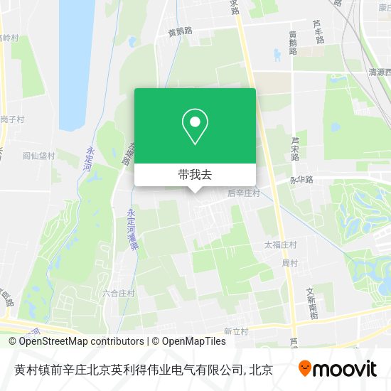 黄村镇前辛庄北京英利得伟业电气有限公司地图